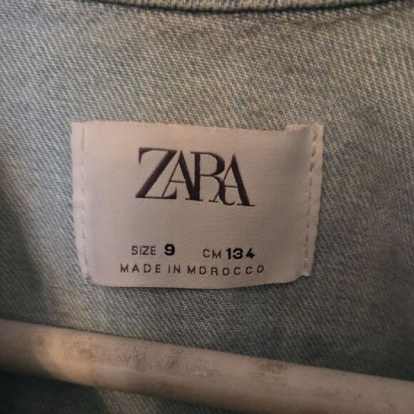 Zara Faded Blue Denim Jacket - Picture 2 of 3